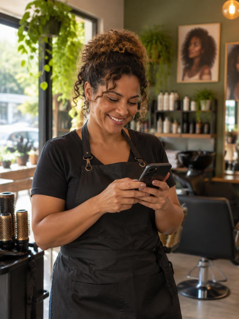 Cliente registrando um gasto pelo WhatsApp com o Organiza Fácil